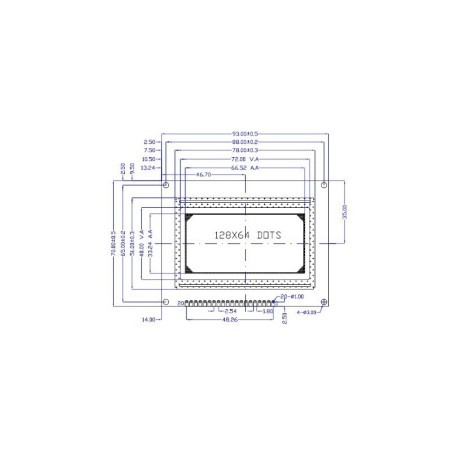 نمایشگر 128*64 GLCD گرافیکی بک لایت سبز با درایور ST7920