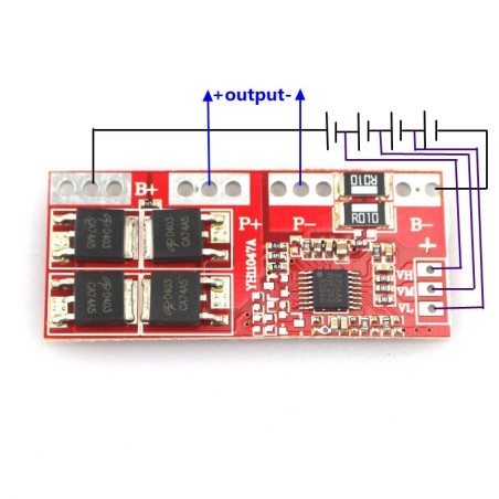 ماژول مدار محافظ و کنترل شارژ باتری لیتیومی 4سل 30آمپر