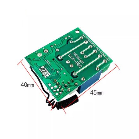 کیت ریموت کنترلر 2 کانال کد لرن همراه با گیرنده