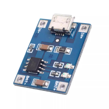 ماژول شارژر باتری لیتیومی 1 آمپر TP4056 با ورودی Micro USB