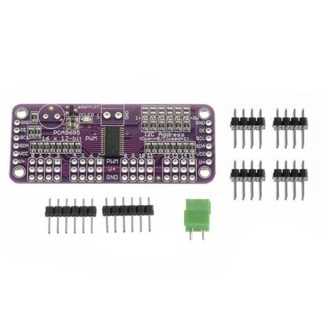 ماژول درایور PWM / سروو 12 بیتی 16 کاناله PCA9685 دارای ارتباط I2C