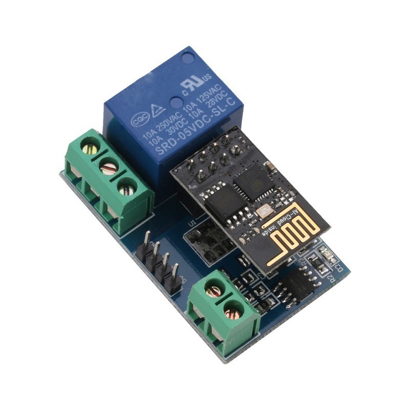 ماژول رله 1 کاناله 5 ولت وای فای کنترلر با هسته esp8266