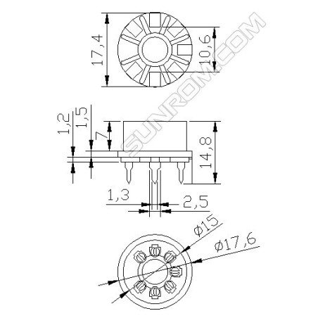 سوکت سنسور های گاز  MQ