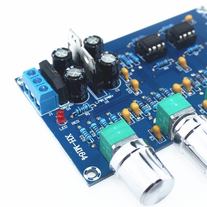 ماژول پری آمپلی فایر XH-M164 با تراشه NE5532 و ۴ ولوم