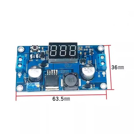 ماژول افزاینده DC به DC متغیر 4 آمپر XL6009 با نمایشگر