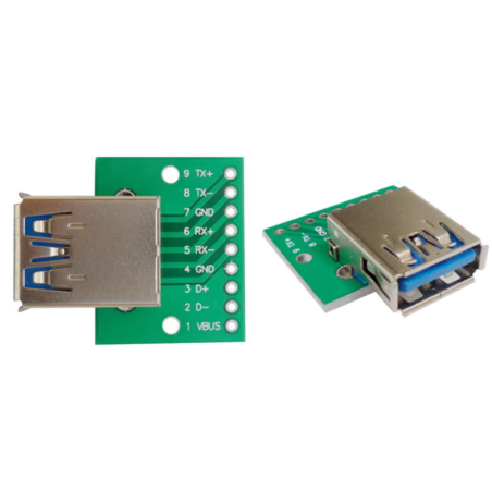 برد برک اوت USB 3.0 دارای سوکت مادگی