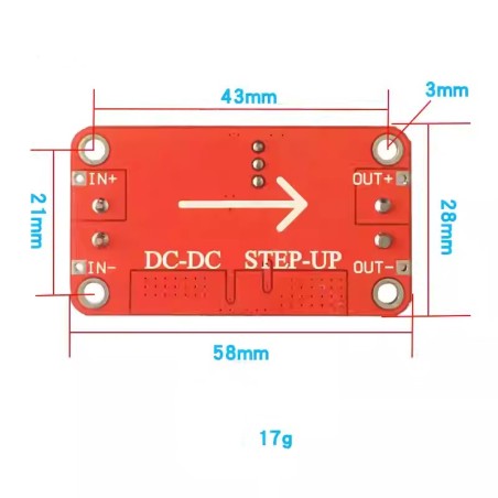 ماژول افزاینده DC به DC جریان 5 آمپر XL6019