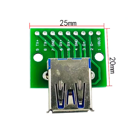 برد برک اوت USB 3.0 دارای سوکت مادگی
