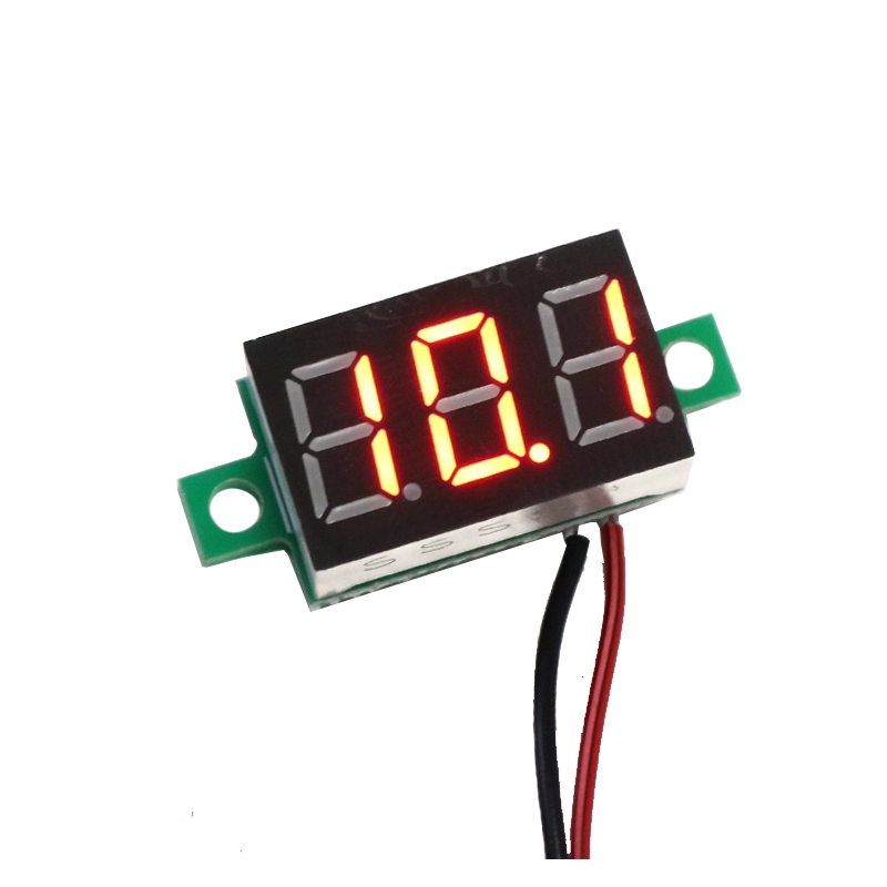 ماژول ولت متر DC 4.5-30V سایز 0.36 اینچ رنگ قرمز 2 سیمه