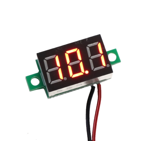 ماژول ولت متر DC 4.5-30V سایز 0.36 اینچ رنگ قرمز 2 سیمه
