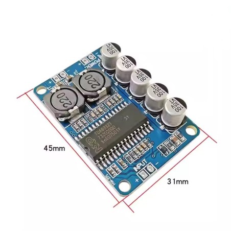 ماژول آمپلی فایر صوتی تک کاناله 35 وات TDA8932