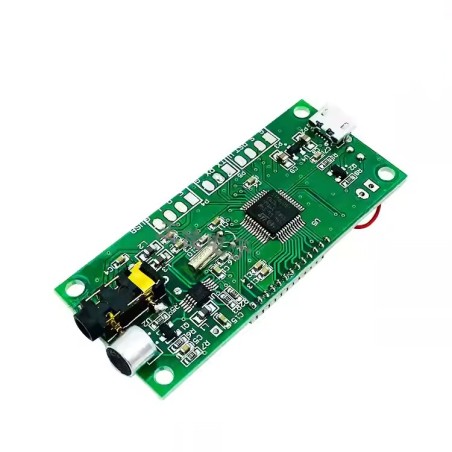 ماژول فرستنده رادیو موج FM دارای نمایشگر - کلید کنترلی - ورودی usb