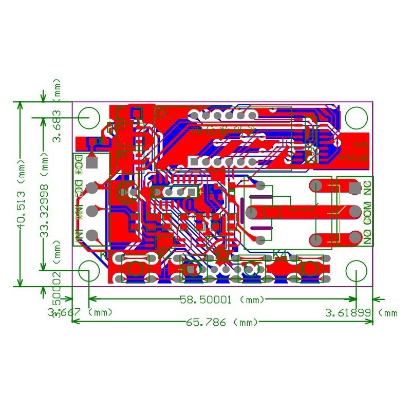 ماژول تایمر دارای ورودی تحریک 12 ولت DC