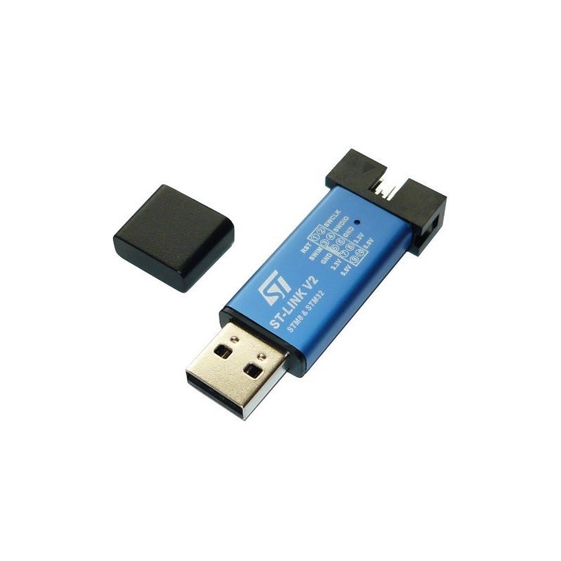 پروگرامر کوچک ST-Link V2 ویژه میکروهای STM8 و STM32