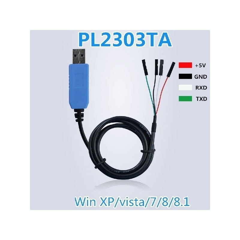 مبدل USB به سریال TTL مدل PL2303TA با پشتیبانی از WIN8