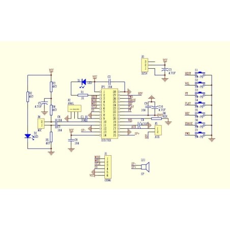 ماژول ضبط و پخش صدا ISD1760