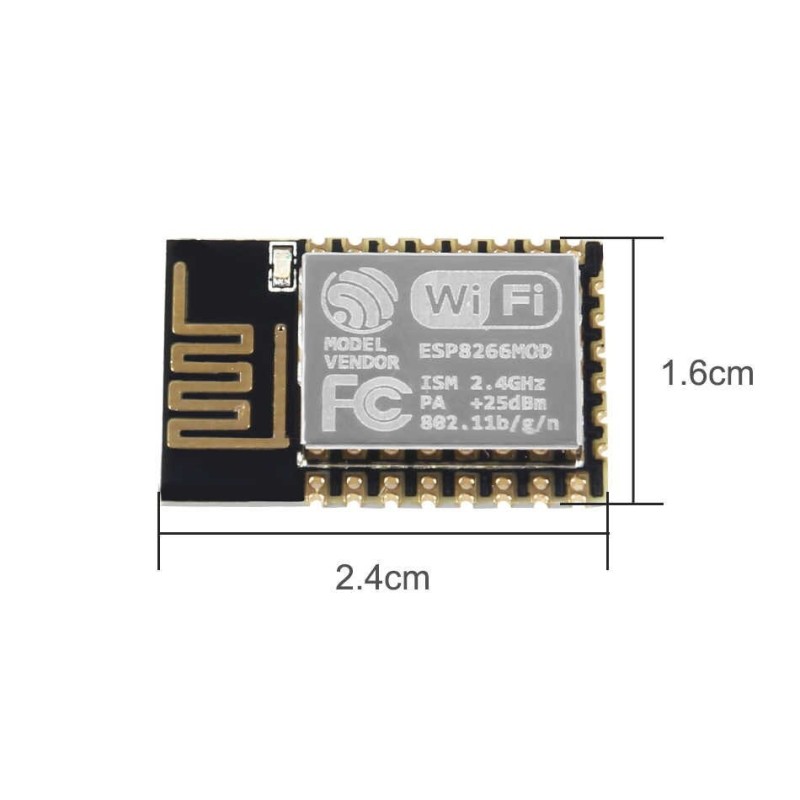 ماژول وایفای ESP-12E دارای هسته وایفای ESP8266