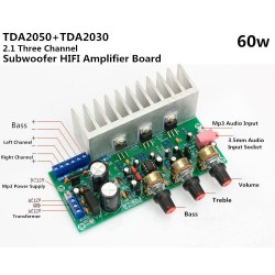 ماژول آمپلی فایر استریو 18*2 وات همراه با ساب ووفر 32 وات