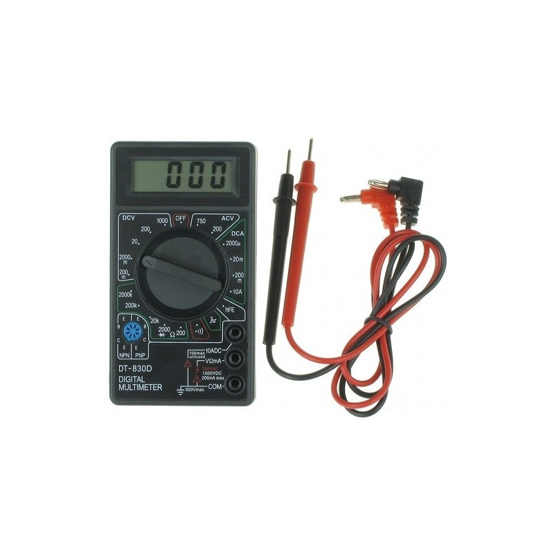 مولتی متر دیجیتالی DT-830D رنگ مشکی