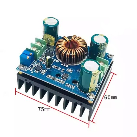 ماژول مبدل DC-DC افزاینده ولتاژ 600W 10A با امکان کنترل جریان خروجی