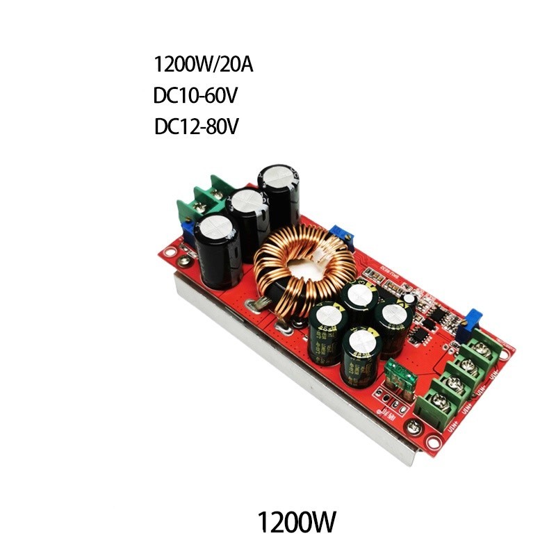 ماژول مبدل افزاینده 1200 وات DC به DC با قابلیت کنترل جریان و ولتاژ خروجی HS-1200