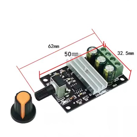 ماژول کنترل دور موتور DC-دارای ولتاژDC 6-28V جریان 3آمپر