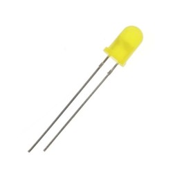 LED زرد مات 5mm