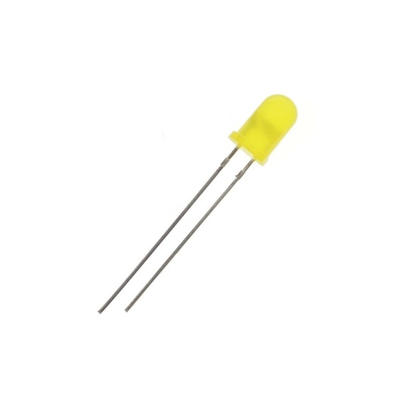LED زرد مات 5mm