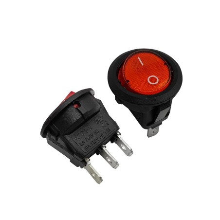 کلید راکر گرد چراغدار KCD1-601N