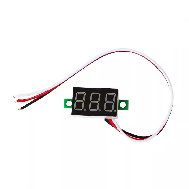ماژول ولتمتر  DC 0-30V سایز 0.36 اینچ 3 سیم رنگ آبی